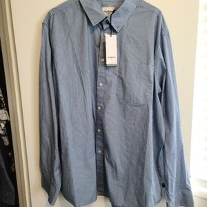 Good Fellow Button Down Blue and White Dress Shirt